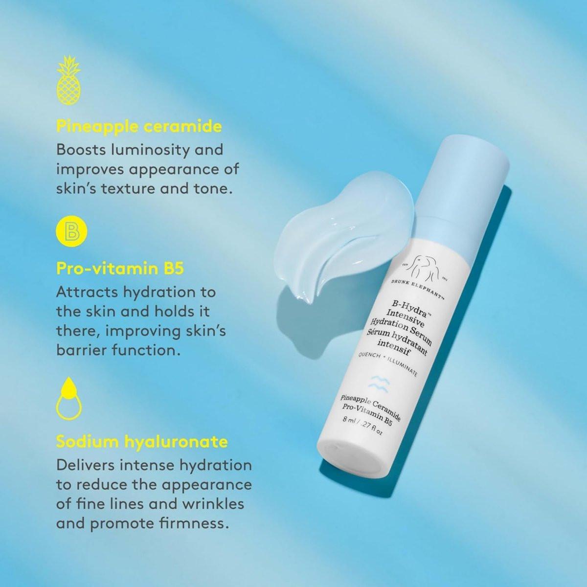 Drunk Elephant Hydra and the Bright – C-Firma (9 ml) & B-Hydra (8 ml) – Reinigende klinische Hautpflege – Tierversuchsfrei – Dermatologisch getestet – Ohne ätherische Öle, Silikone und Duftstoffe
