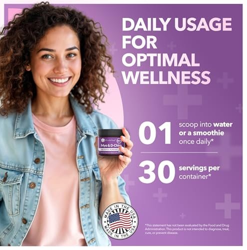 Intimate Rose Inositol Supplement für Frauen Pulver - Myo-Inositol & D-Chiro Inositol Pulver - Hormonelle Balance & Unterstützung der Eierstockfunktion - Ideales 40:1 Verhältnis - Hergestellt in USA