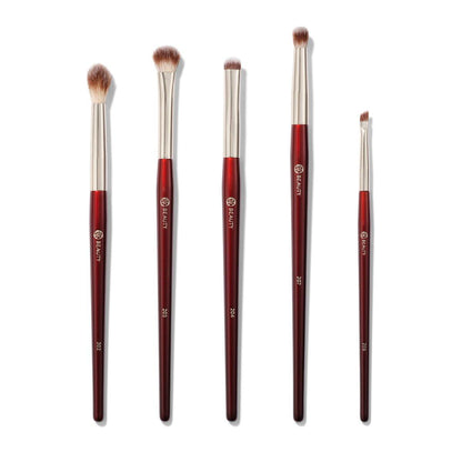 BK BEAUTY Pinsel-Set für hooded oder kleinere Augen (5-teilig) – Lidschattenpinsel zum Verblenden, Verrauchen und Definieren von Lidschatten und Eyeliner | Premium Augen-Make-up-Pinsel für präzises Auftragen