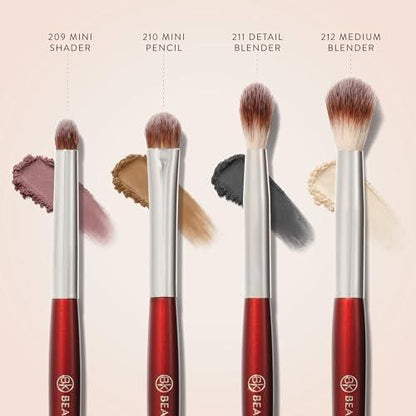 BK BEAUTY CORE LINE EXTENSION EYE SET (4-teilig) – Professionelle Lidschattenpinsel für präzises Auftragen und Verblenden