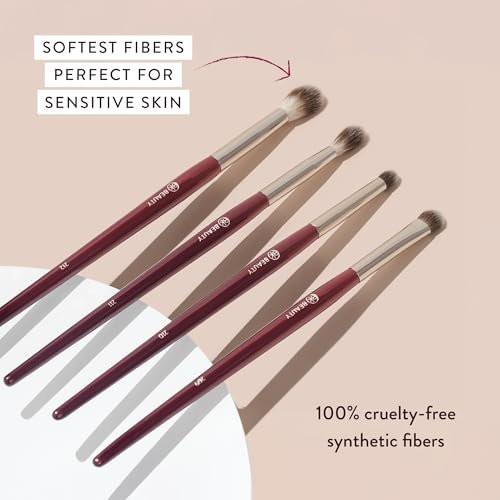BK BEAUTY CORE LINE EXTENSION EYE SET (4-teilig) – Professionelle Lidschattenpinsel für präzises Auftragen und Verblenden