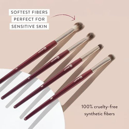 BK BEAUTY CORE LINE EXTENSION EYE SET (4-teilig) – Professionelle Lidschattenpinsel für präzises Auftragen und Verblenden