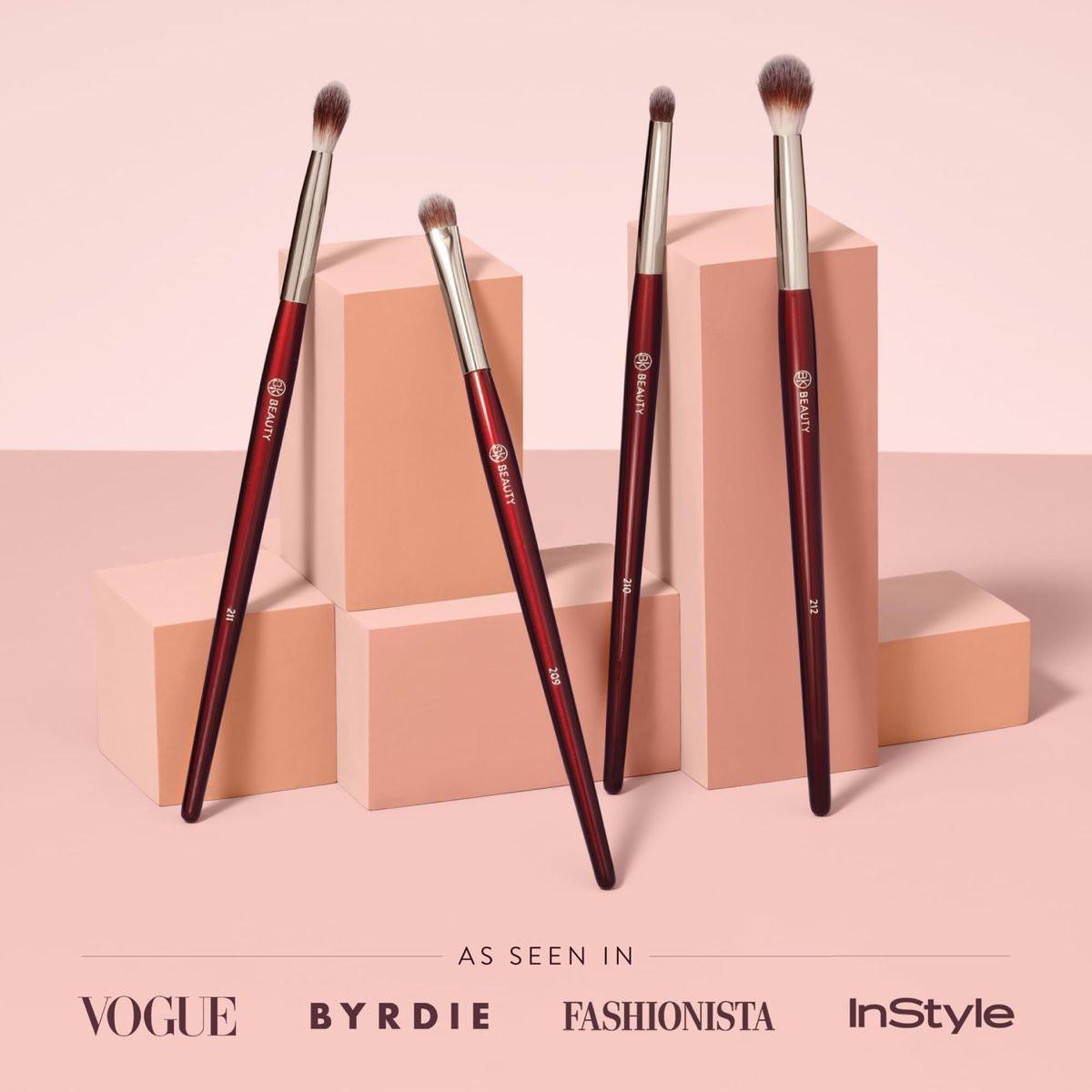 BK BEAUTY CORE LINE EXTENSION EYE SET (4-teilig) – Professionelle Lidschattenpinsel für präzises Auftragen und Verblenden