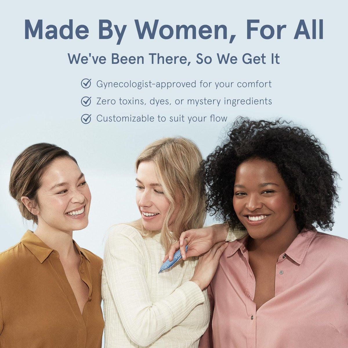 LOLA 100% Bio-Baumwoll-Tampons, Regular, 8 Stück – Zertifizierte Damenhygiene, HSA/FSA geeignet
