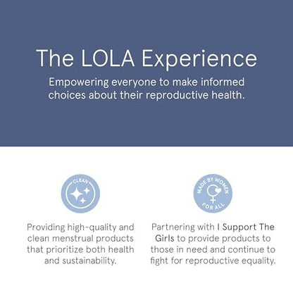 LOLA Light Bio-Baumwoll-Tampons, 32 Stück – Leichte, ungiftige Tampons für die Periode, zertifizierte Damenhygiene-Produkte