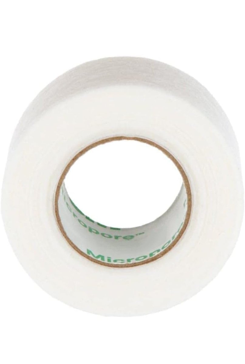 BB Micropore Tape 1530-1 (3 Rollen) 1 Zoll x 10 Yards, Weiß - Hautfreundliches Fixierband