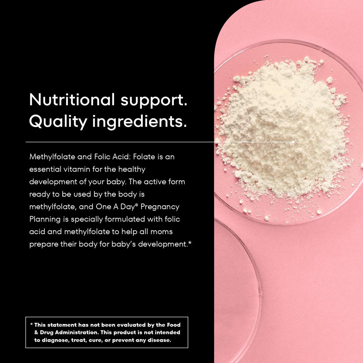 One A Day Schwangerschaftsplanung pränatales Multivitamin für Frauen, Prä-Schwangerschaftsvitamine mit Methylfolat, Folsäure, Zink, Vitamin B12 & Vitamin D zur Unterstützung der reproduktiven Gesundheit, 60 Tabletten