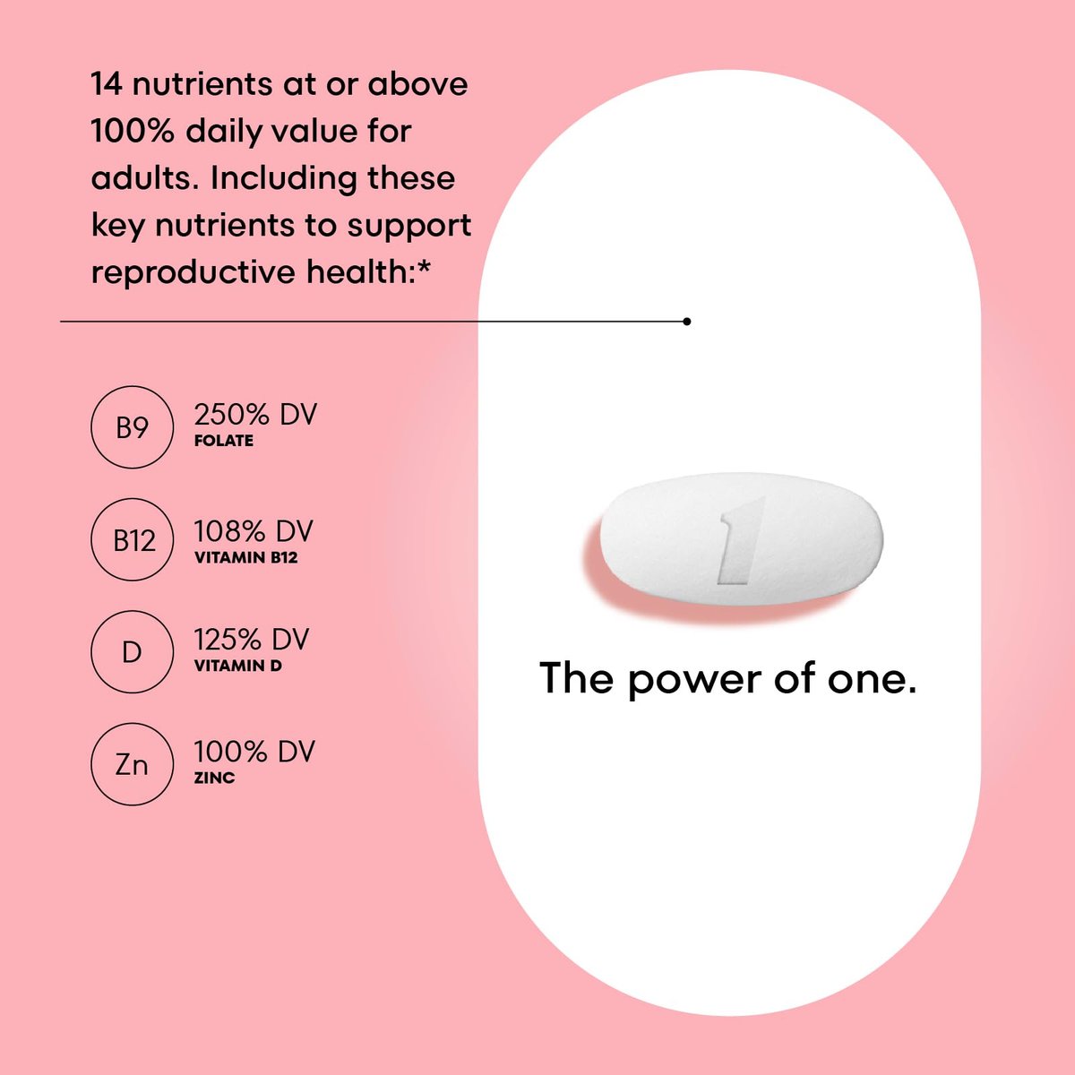 One A Day Schwangerschaftsplanung pränatales Multivitamin für Frauen, Prä-Schwangerschaftsvitamine mit Methylfolat, Folsäure, Zink, Vitamin B12 & Vitamin D zur Unterstützung der reproduktiven Gesundheit, 60 Tabletten