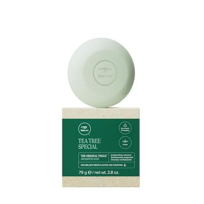 Tea Tree Special Shampoo Bar – Tiefenreinigung & erfrischende Kopfhautpflege für fettiges Haar, 2,8 oz
