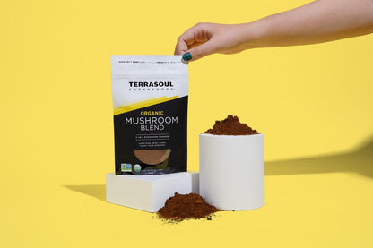 Terrasoul Superfoods Bio-Pilz-Mischung mit 5 Pilzen | Adaptogen | Bio, Vegan, Ohne Gentechnik, Glutenfrei | Reishi, Chaga, Löwenmähne, Cordyceps, Truthahnschwanz