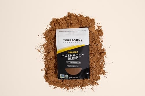 Terrasoul Superfoods Bio-Pilz-Mischung mit 5 Pilzen | Adaptogen | Bio, Vegan, Ohne Gentechnik, Glutenfrei | Reishi, Chaga, Löwenmähne, Cordyceps, Truthahnschwanz
