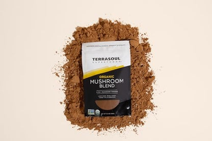 Terrasoul Superfoods Bio-Pilz-Mischung mit 5 Pilzen | Adaptogen | Bio, Vegan, Ohne Gentechnik, Glutenfrei | Reishi, Chaga, Löwenmähne, Cordyceps, Truthahnschwanz