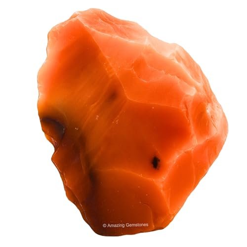 Amazing Gemstone Karneol Rohkristalle und Heilsteine, Natursteine zum Trommeln - DIY Rohsteine und Kristalle (1 Stück)