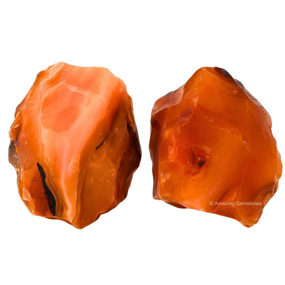 Amazing Gemstone Karneol Rohkristalle und Heilsteine, Natursteine zum Trommeln - DIY Rohsteine und Kristalle (1 Stück)