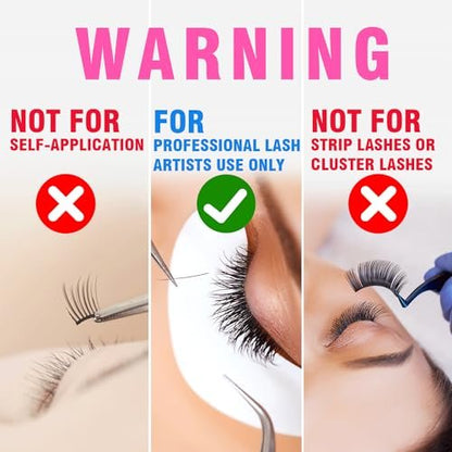 TDANCE Wimpernkleber für Verlängerungen – 0,3 Sek. Trocknungszeit, 7 Wochen Halt, 5 ml