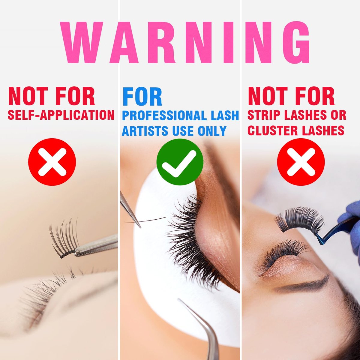 TDANCE Wimpernkleber für Verlängerungen – 0,3 Sek. Trocknungszeit, 7 Wochen Halt, 5 ml
