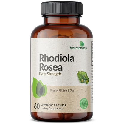 Futurebiotics Rhodiola Rosea Pulver – Adaptogenes Kraut, Vegetarische Kapseln, 60 Stück
