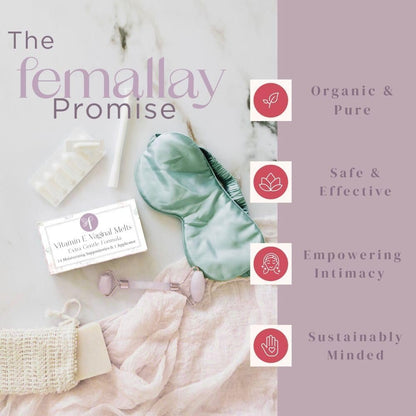 Femallay Bio Vitamin-E Vaginal Melts – Feuchtigkeit, Komfort & Hydration – Original (Duftneutral), 1-Pack (14 Stück)