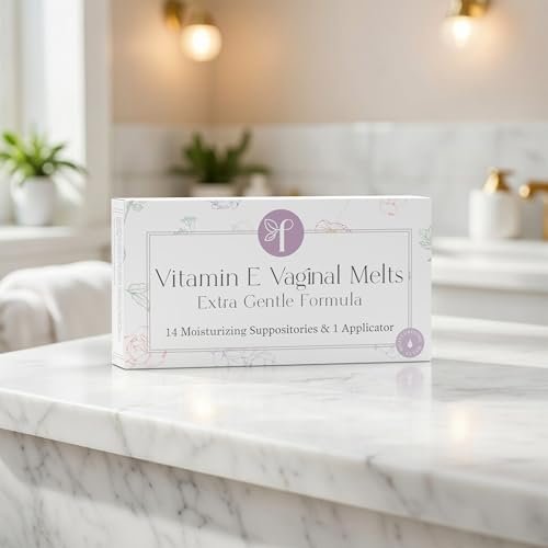 Femallay Bio Vitamin-E Vaginal Melts – Feuchtigkeit, Komfort & Hydration – Original (Duftneutral), 1-Pack (14 Stück)