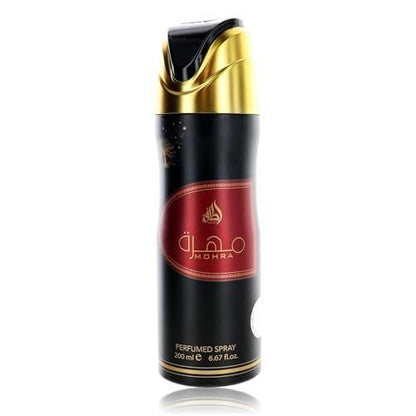 Lattafa Mohra Parfümierter Deodorant Spray für Frauen, 200 ml (Unisex)