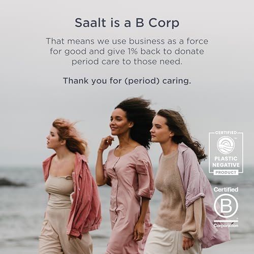 Saalt Daily Cleansing Wipes - Natürliche & pH-ausgeglichene Intimtücher - Hypoallergen, Spülbar & Biologisch Abbaubar - 30 Stück