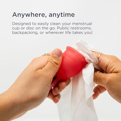 Saalt Daily Cleansing Wipes - Natürliche & pH-ausgeglichene Intimtücher - Hypoallergen, Spülbar & Biologisch Abbaubar - 30 Stück