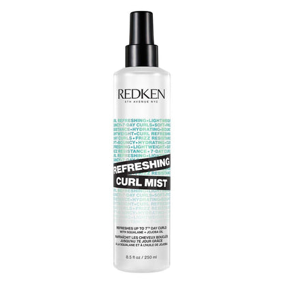 Redken Curl Refreshing Spray – Hydratisierender Lockenauffrischer für lockiges und krauses Haar, silikonfrei, 250 ml