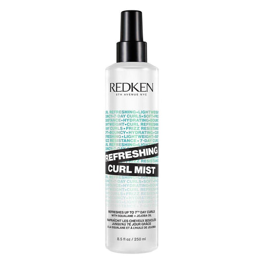 Redken Curl Refreshing Spray – Hydratisierender Lockenauffrischer für lockiges und krauses Haar, silikonfrei, 250 ml