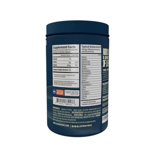 BUBS Naturals Unflavored Kollagenpeptide-Pulver – Weidehaltung, grasgefüttert, paleo- & keto-freundlich, 284 g (10 oz)