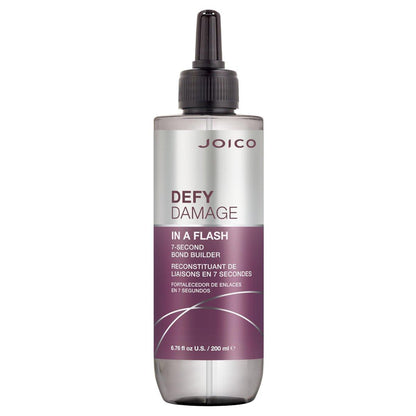 Joico Defy Damage In A Flash 7-Sekunden Bond-Building Haarbehandlung | Mit Flüssigkeratin | Schnelle Bond-Stärkung & Schutz | Farbsicher | Einzigartige Flüssig-zu-Creme-Formel | 200 ml