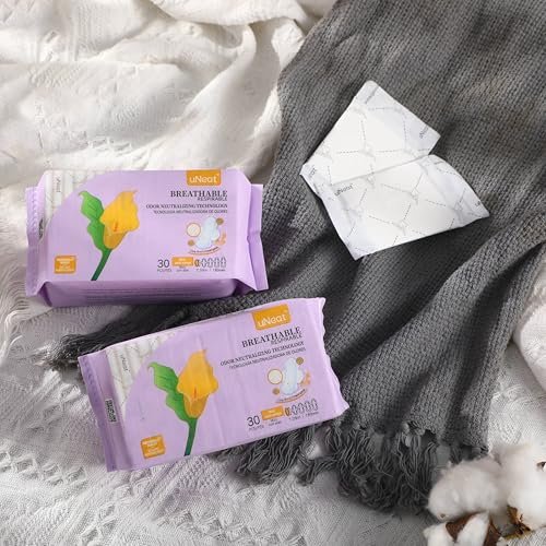 uNeat Slipeinlagen für Frauen & Teenager, Slipeinlagen mit Flügeln, Mini Damenbinden, leichte Perioden und Auslaufschutz, ultradünne tägliche Einlagen für Frauen, 30 Stück