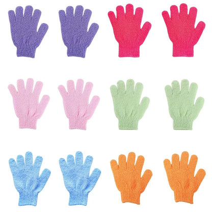 12-teiliges Set Peeling-Handschuhe für Tiefenreinigung – Sanfte Körperpflege für Männer und Frauen