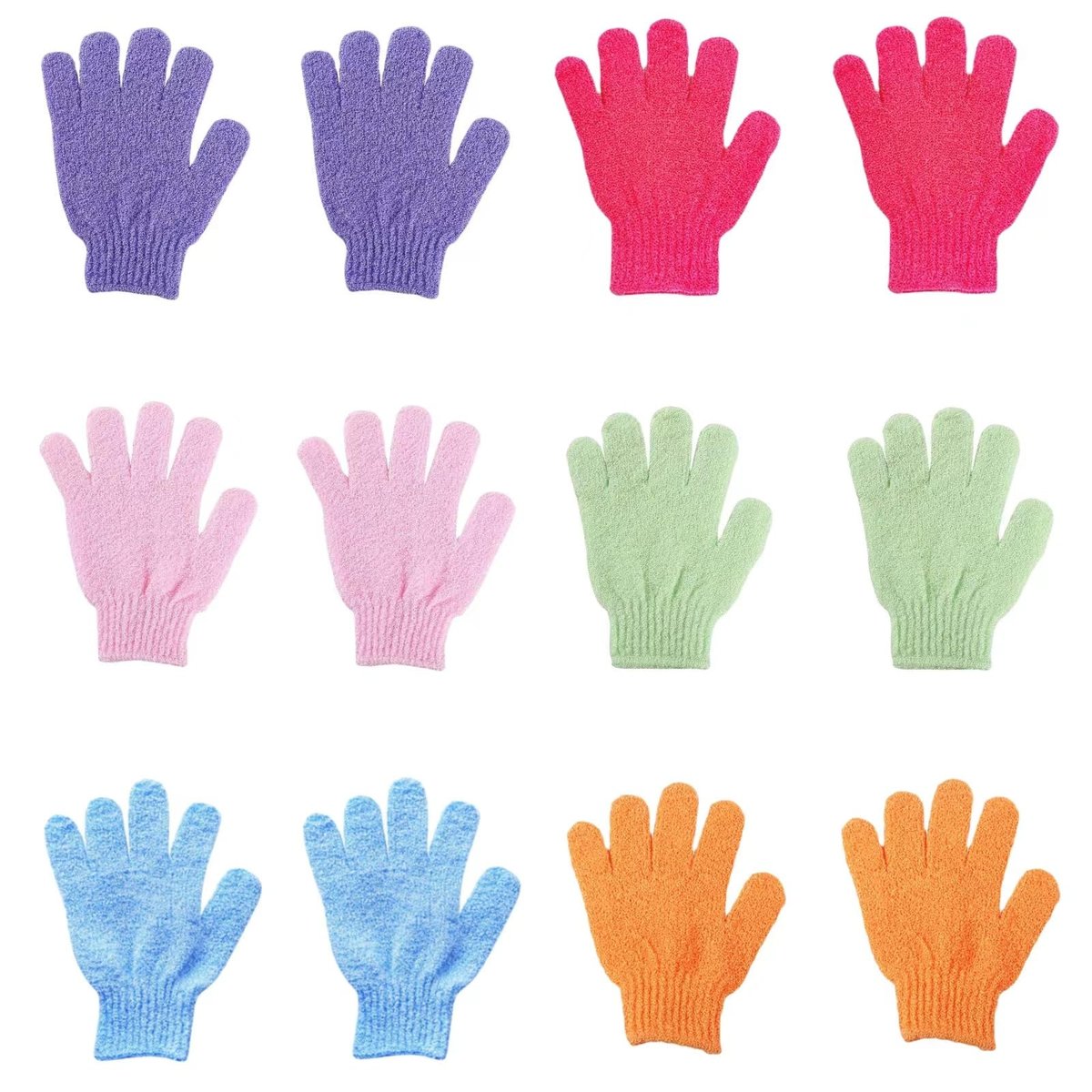 12-teiliges Set Peeling-Handschuhe für Tiefenreinigung – Sanfte Körperpflege für Männer und Frauen