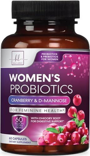 Probiotika für Frauen - Präbiotikum und Probiotikum Mischung 60 Milliarden KBE pro Portion - 16 Stämme Frauen Probiotikum für pH-Gleichgewicht & vaginale Unterstützung - Verdauungs- & Immununterstützung, in den USA abgefüllt - 60 Kapseln