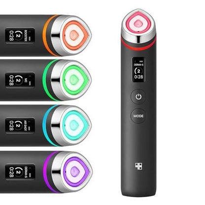 Medicube Booster Pro – 6-in-1 Glasglanz Beauty-Massagegerät für klare, strahlende und straffere Haut | Koreanische Hautpflege | Schwarz