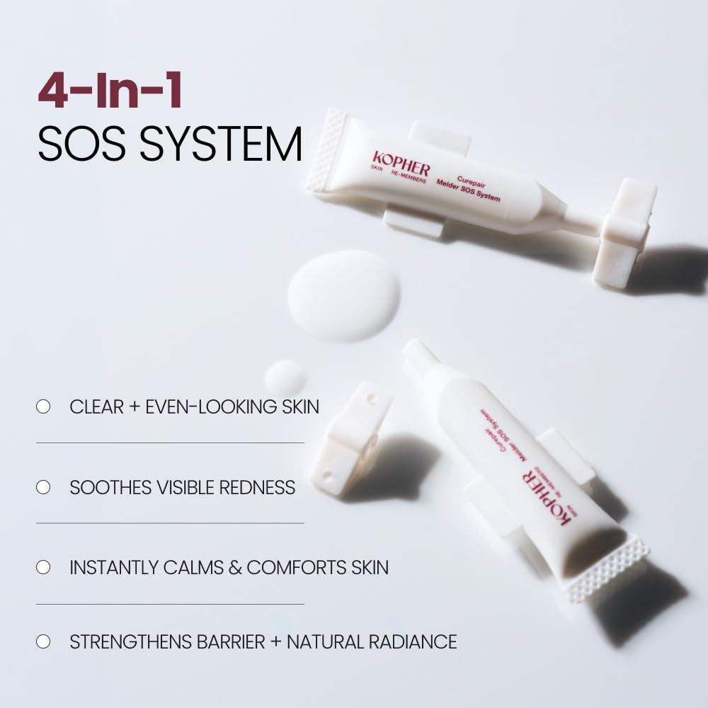 KOPHER Curepair Melder SOS Creme – Peptid-Nachtcreme für Strahlkraft, Regeneration & Post-Procedure Pflege