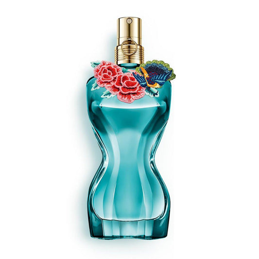 Jean Paul Gaultier La Belle Paradise Garden Eau de Parfum für Damen – langanhaltender floraler Amberduft mit blauer Seerose, Iris & Vanille – Designer Parfum Spray, 50 ml