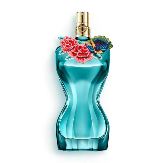 Jean Paul Gaultier La Belle Paradise Garden Eau de Parfum für Damen – Langanhaltender blumiger Amberduft mit blauer Wasserlilie, Iris und Vanille – Designer Duftspray, 100 ml