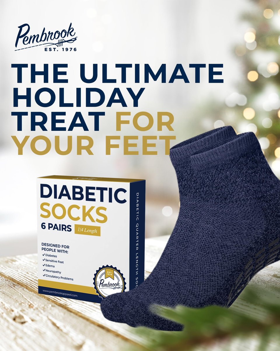 Pembrook Diabetische Knöchelsocken für Damen & Herren mit Griffen | 6 Paar Viertellange Weite Nicht-Bindende Diabetikersocken für Herren Rutschfest | Ödeme, Neuropathie für Damen & Herren