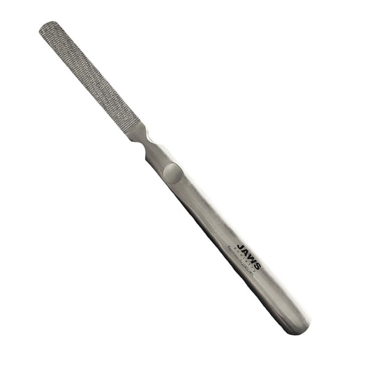Jaws Podiatry Hornhaut Hobel, Chirurgischer Edelstahl, Effiziente Hornhautentfernung, Ergonomischer Griff, Leicht zu Reinigen, Silber