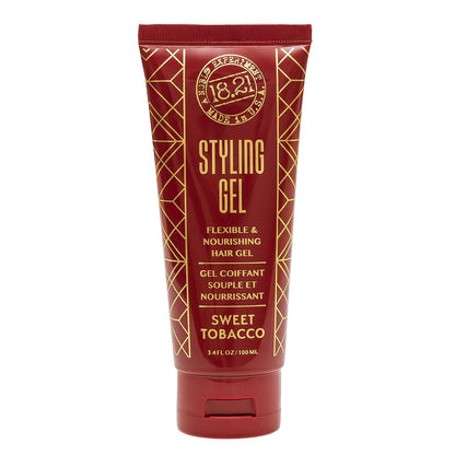 18.21 Man Made Haarstyling Gel für Männer – Gewichtsloser, flexibler Halt den ganzen Tag, 3,4 oz – Original Sweet Tobacco Duft