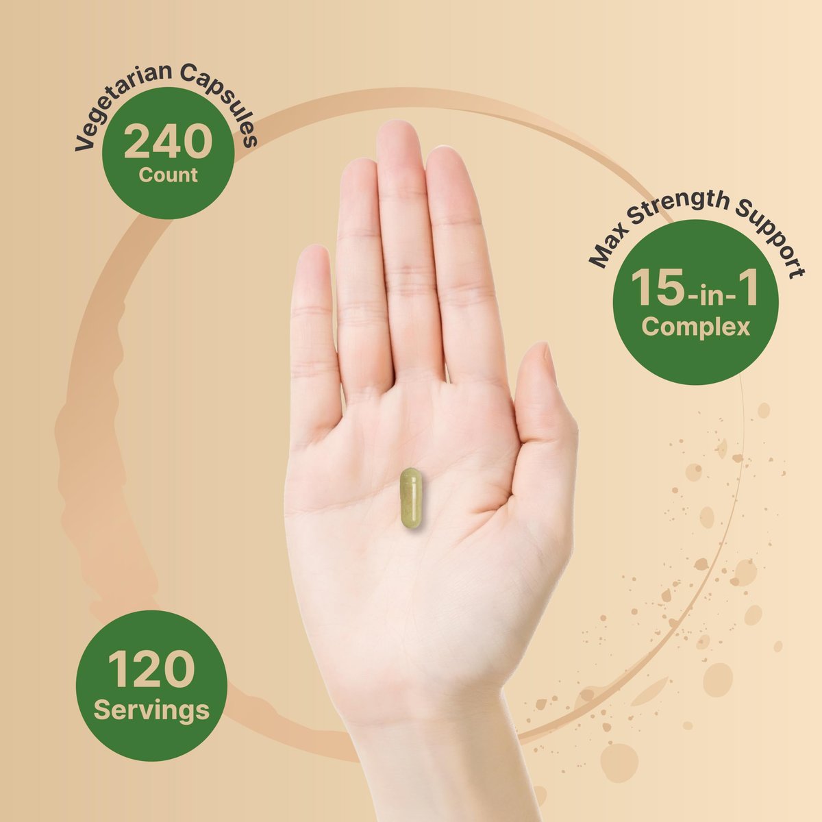 NatureBell Leber 15-in-1 Komplex, 240 vegane Kapseln | Kräuter- und Mineralienmischung mit Mariendistel, Löwenzahnwurzel, Artischocke, Schwarzes Johannisbeeröl, Kurkuma, Chicorée, Zink, Cholin & mehr | Non-GMO