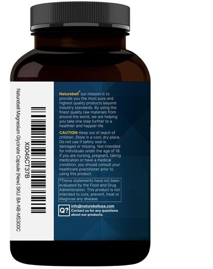 Reines Magnesiumglycinat für Schlaf, 200 mg mit Baldrianwurzel, 300 Kapseln | 100% chelatisiertes & gereinigtes Mineralpräparat – Ultrahohe Absorption – Nicht-GVO, glutenfrei