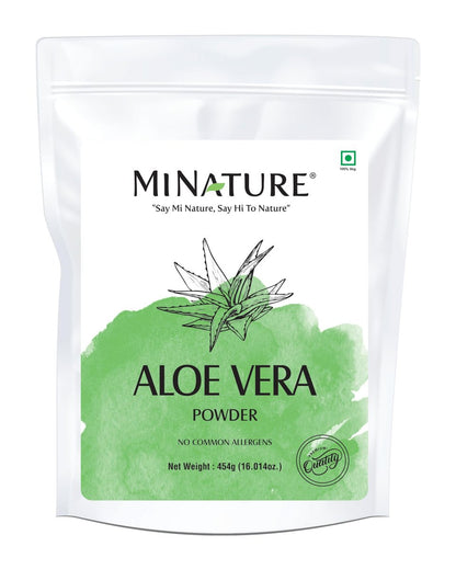 minature 100% Aloe Vera Pulver (Aloe Barbadensis) 454 g (16 oz) | Reines Aloe Vera Blattpulver | DIY für Haut, Gesundheit & Haare