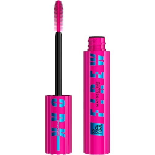Maybelline Lash Sensational Firework Waterproof Mascara – Volumen & Länge bis zu 24 Stunden, Very Black, 0,29 Fl Oz