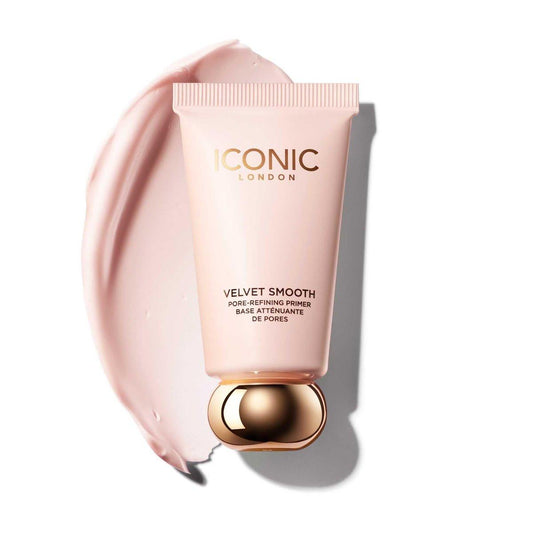 ICONIC LONDON Velvet Smooth Pore-Refining Primer – Samtiger Primer zum Verfeinern der Poren, tierversuchsfrei, vegan, 30 ml