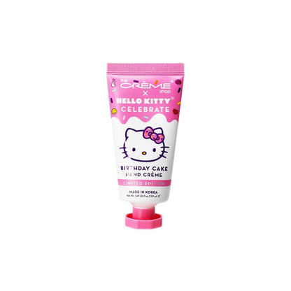 The Crème Shop x Sanrio Hello Kitty Feuchtigkeitsspendende Handcreme - Sheabutter und Vitamin E für geschmeidig weiche Hände (Geburtstagskuchen)
