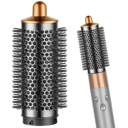 PUREGUST Runde Bürste für Dyson Airwrap – Ovale Volumenbürste, Gold (Klein)