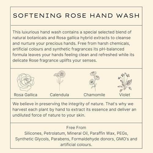 Jurlique Rose Hand Wash – Sanfte Handseife mit Rosenextrakt, 295 ml