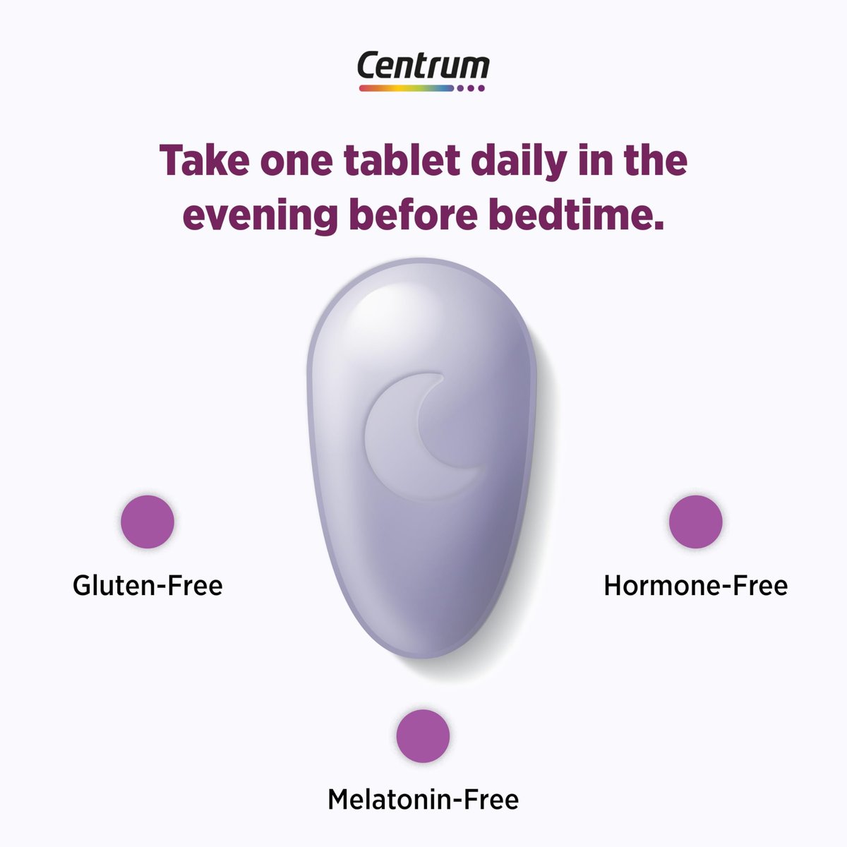 Centrum Restful Sleep Wechseljahre Unterstützung Tabletten – mit klinisch geprüftem DailyZz und geniVida, 28 Stück